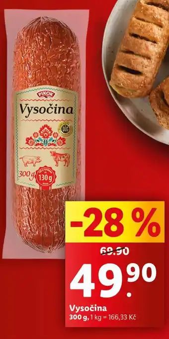 Lidl Vysočina nabídka