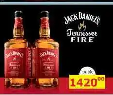 BENE Nápoje JACK DANIEL'S Tennessee FIRE pack nabídka