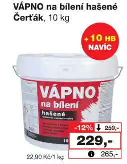 Barvy a laky drogerie VÁPNO na bílení hašené nabídka