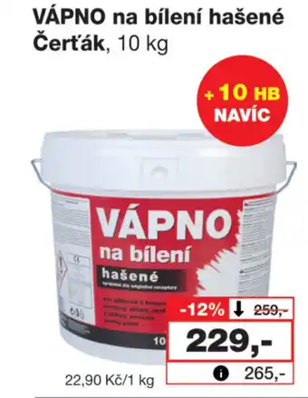 Barvy a laky drogerie VÁPNO na bílení hašené nabídka