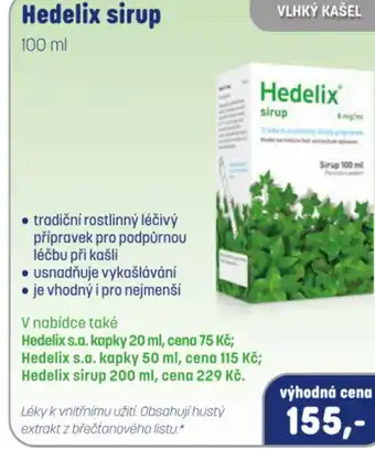 PharmaPoint Hedelix sirup nabídka