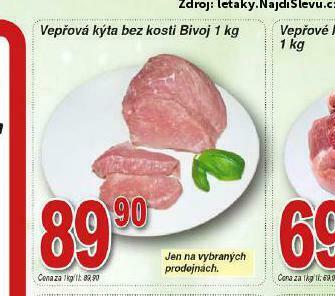 Lidl Vepřová kýta bez kosti nabídka