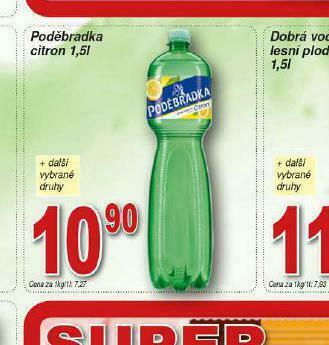 Lidl Poděbradka citron nabídka