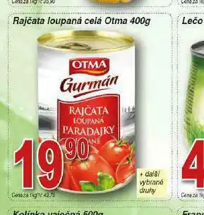 Lidl Rajčata loupaná celá otma nabídka