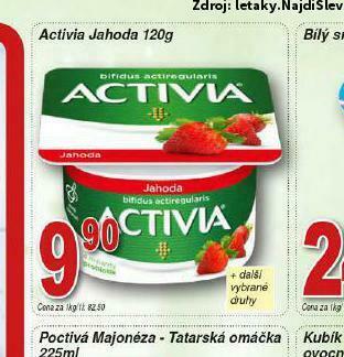 Lidl Activia jahoda nabídka