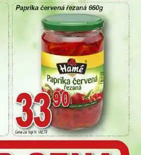 Lidl Paprika červená řezaná nabídka