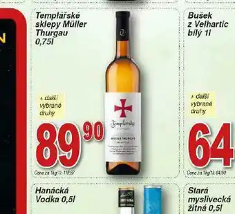 Lidl Templářské sklepy müller thurgau nabídka