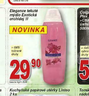 Lidl Elegance tekuté mýdlo nabídka