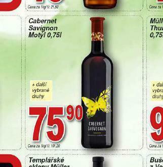 Cabernet sauvignon motýl