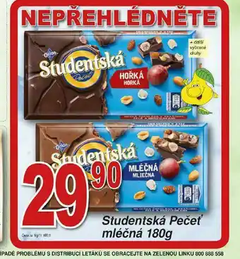 Orion čokoláda studentská pečeť