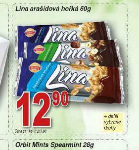 Lidl Lina arašídová hořká nabídka