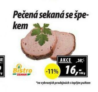 ZEMAN Pečená sekaná se špekem nabídka