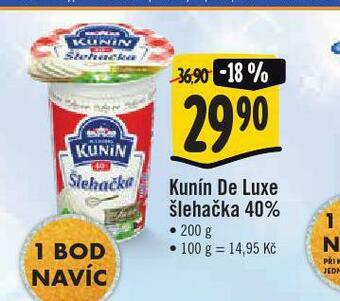 Jip Kunín de luxe šlehačka 40% nabídka
