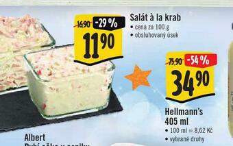 Jip Salát á la krab nabídka