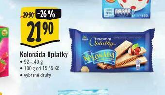 Jip Kolonáda oplatky nabídka