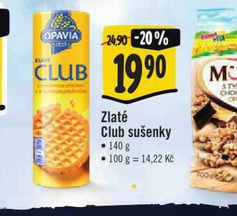 Jip Zlaté club sušenky nabídka