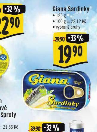 Jip Giana sardinky nabídka