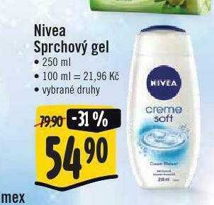 Jip Nivea sprchový gel nabídka