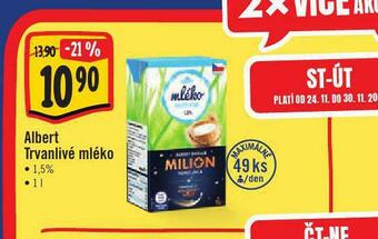 Jip Trvanlivé mléko 1,5% nabídka