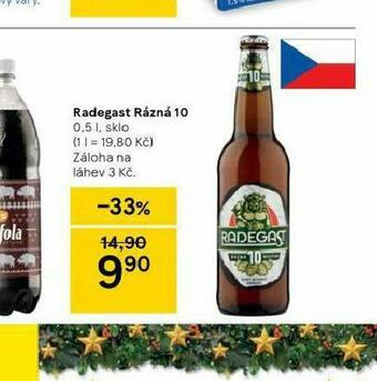 Tesco Pivo radegast rázná 10 nabídka
