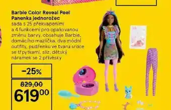 Barbie color reveal peel panenka jednorožec