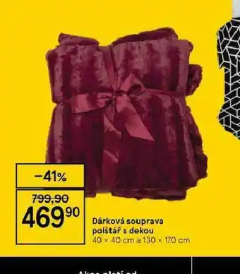 Tesco Dárková souprava polštář s dekou nabídka