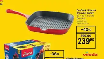 Tesco Go cook litinová grilovací pánev nabídka