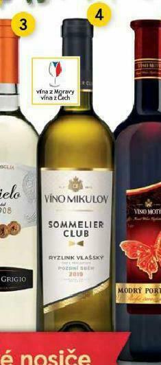 Tesco Víno mikulov sommelier club nabídka