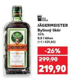 Kaufland JÄGERMEISTER Bylinný likér 35% nabídka
