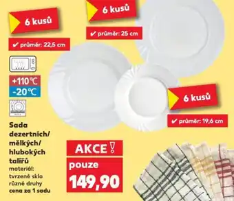 Kaufland Sada dezertních/ mělkých/ hlubokých talířů nabídka