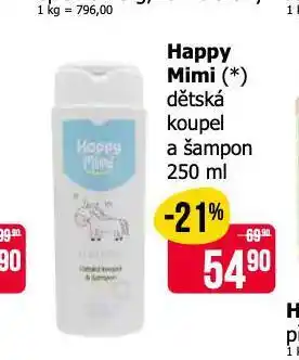 Teta Happy mimi dětská koupel a šampon nabídka