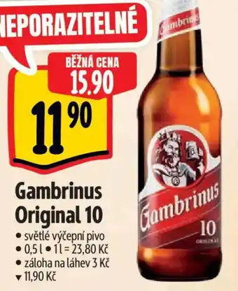 Albert Gambrinus Original 10 nabídka