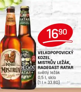 Flop VELKOPOPOVICKÝ Kozel MISTRŮV LEŽÁK, RADEGAST RATAR nabídka