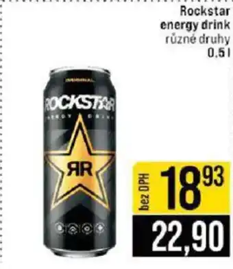 Jip ROCKSTAR energy drink nabídka