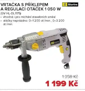 Auto Kelly Vrtačka s příklepem a regulací otáček 1 050 w nabídka