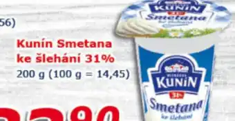 ESO MARKET Kunín Smetana ke šlehání 31% nabídka