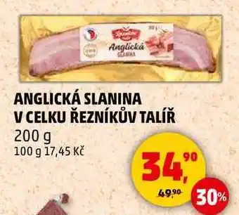 Penny Market ANGLICKÁ SLANINA V CELKU ŘEZNÍKŮV TALÍŘ, 200 g nabídka