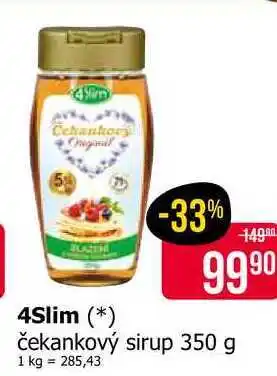 Teta 4Slim čekankový sirup 350 g nabídka