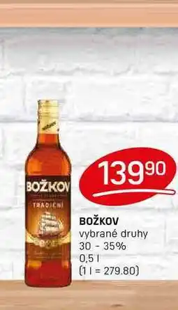 Flop BOŽKOV vybrané druhy 30 - 35% 0,5l nabídka