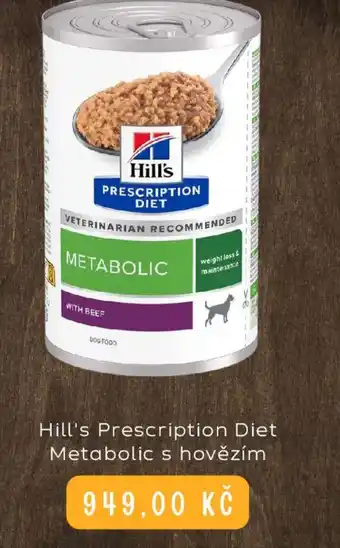 Zoohit Hill's Prescription Diet Metabolic s hovězím nabídka