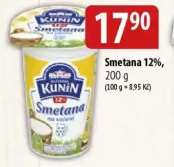 Bala Smetana 12%, nabídka