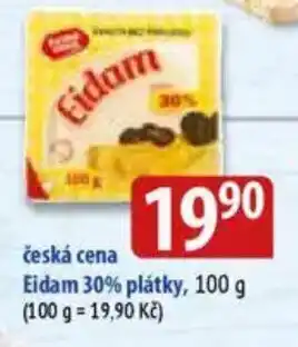 Bala česká cena Eidam 30% plátky nabídka