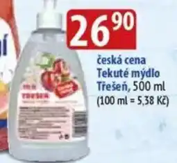česká cena Tekuté mýdlo Třešeň