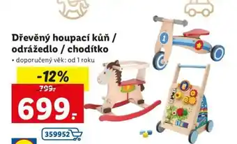 Lidl Dřevěný houpací kůn nabídka