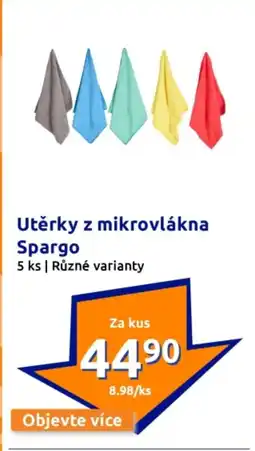 Action Utěrky z mikrovlákna Spargo nabídka