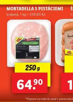 Lidl Mortadella s pistáciemi nabídka