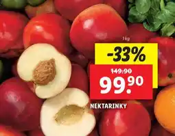 Lidl Nektarinky nabídka