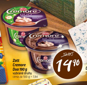 Coop Zott Cremore Duo 190g nabídka