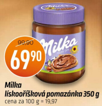 Coop Milka lískooříšková pomazánka 350g nabídka