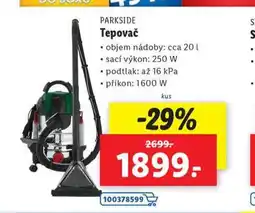 Lidl Tepovač nabídka